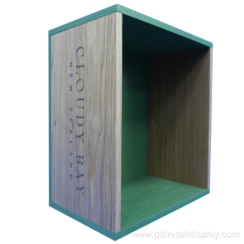 Wine bottle wood box design stand